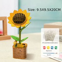 3D Wooden Flower Puzzle – Handmade Mother's Day Gift!