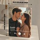 Personalized Music Playing Photo Frame | Plays Music Without a Phone Connection | Wooden Design Gift