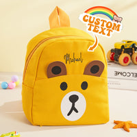 Custom Name-Embroidered Mini Teddy Bear Backpack