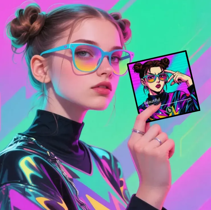 Kişiye Özel Anime Tarzı Müzikli Magnet – Aşkınızı Müziğe Dönüştürün!