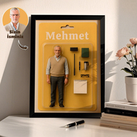 Custom Action Figure Decorative Wall Art – Mini Collector's Box Design