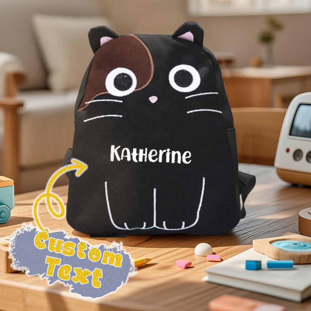 Personalized Embroidered Name Plush Animal Kids Backpack