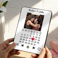 Personalized Music Plaque with Photo and Calendar