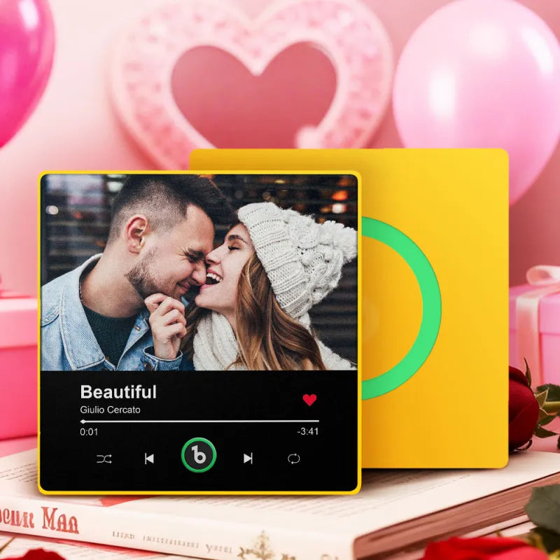 FridgeBeats Framed Musical Magnet – Personalized Refrigerator Gift Magnet with Photo