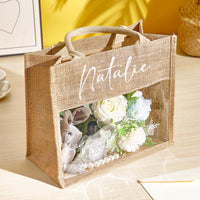 Custom Monogram Tote Bag – Bridesmaid Proposal & Wedding Day Gift