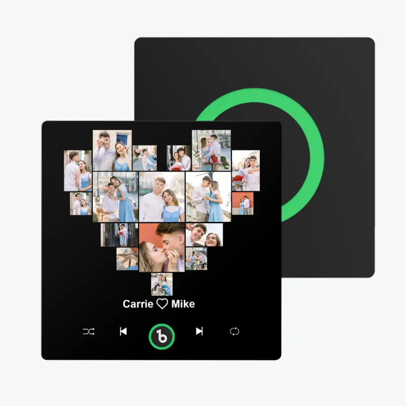 FridgeBeats Kalpli Çoklu Resim Tasarımı - Kişiye Özel Müzikli Magnet