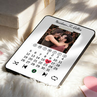 Personalized Music Plaque with Photo and Calendar