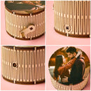 Personalized Cylindrical Hand-Turned Music Box with Photo – No Phone Required
