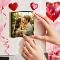 Refrigerator Beats Framed Musical Magnet – Personalized Refrigerator Magnet with Your Favorite Song