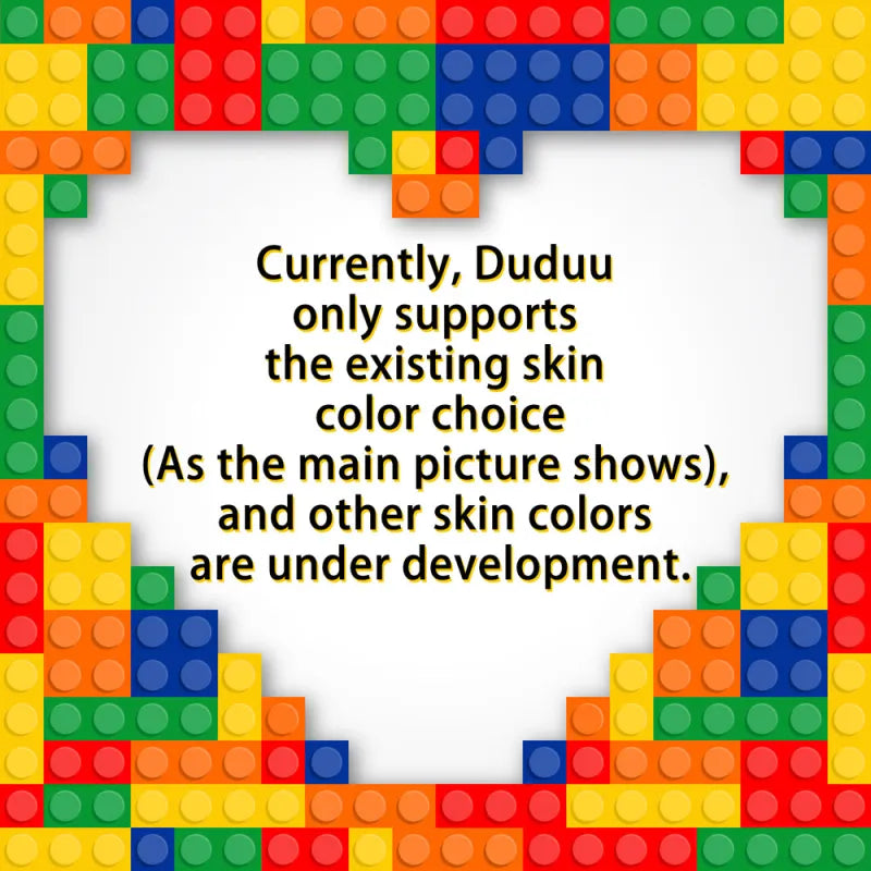 Duddu Brick Figure | Romantic LEGO-Style Mini Character | Valentine's Day & Keepsake Gift