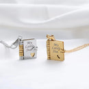 Personalized My Little Star Mini Book Necklace | Emotional Letter to Your Daughter | Loving Gift