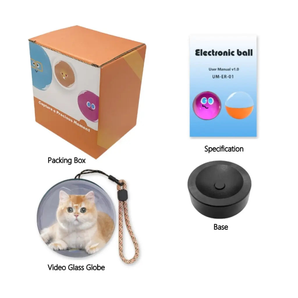 Wi-Fi Sürümü Cam Video Küre – Uygulama İle Direkt Video/Foto Transferi | Doğum Günü & Noel Hediyesi