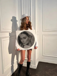 Kişiye Özel String Art Tablo Kiti - 50x50 cm Kare