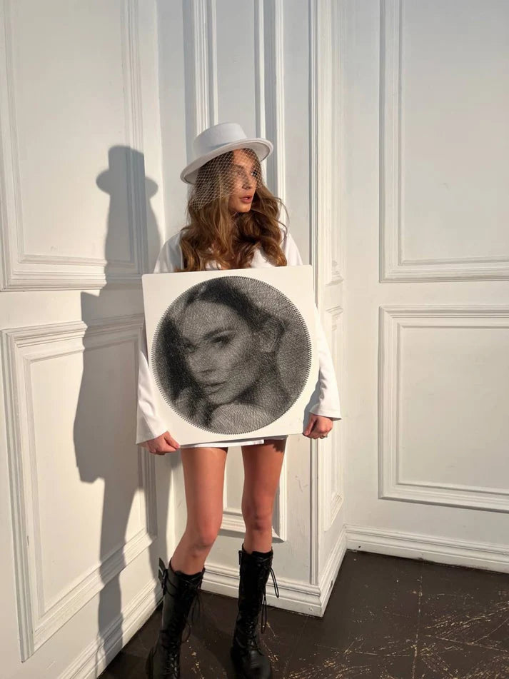 Kişiye Özel String Art Tablo Kiti - 50x50 cm Kare