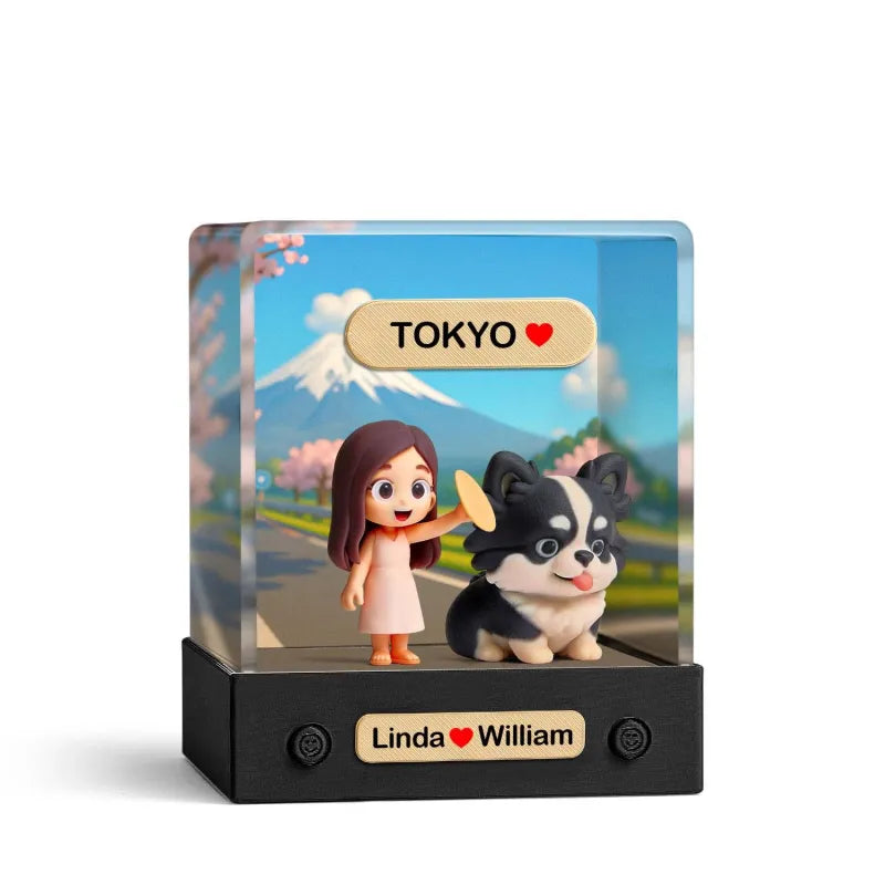 Kişiye Özel 3D Mini Figür – Arka Plan Seçenekli Kutu | Yapay Zeka Önizlemeli