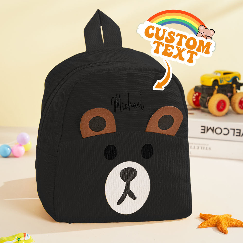 Custom Name-Embroidered Mini Teddy Bear Backpack