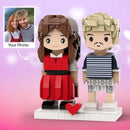 Custom Couple Brick Figures – Full-Body Anniversary Gift Set