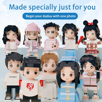 Duddu Brick Figure | Romantic LEGO-Style Mini Character | Valentine's Day & Keepsake Gift