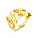 Kişiye Özel Çift İsimli Yüzük – 925 Ayar Gümüş