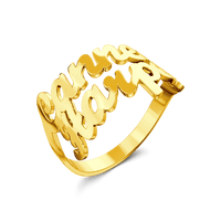 Kişiye Özel Çift İsimli Yüzük – 925 Ayar Gümüş