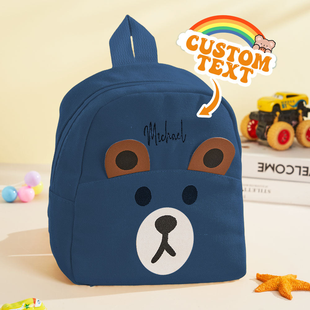 Custom Name-Embroidered Mini Teddy Bear Backpack