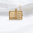 Personalized My Little Star Mini Book Necklace | Emotional Letter to Your Daughter | Loving Gift