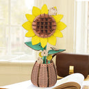 Sunflower 3D Wooden Puzzle – Handmade Everlasting Flower Gift