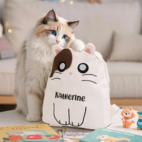 Personalized Embroidered Name Plush Animal Kids Backpack