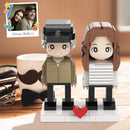 Duddu-Style Custom Brick Figure – Valentine's Day & Special Occasion Gift