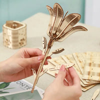 3D Wooden Flower Puzzle – Handmade Mother's Day Gift!