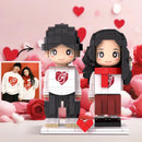 Duddu-Style Custom Brick Figure – Valentine's Day & Special Occasion Gift