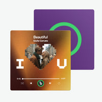 FridgeBeats Seni Seviyorum Kalpli Tasarım - Kişiye Özel Müzikli Magnet