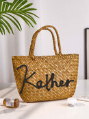 Personalized Handmade Boho Bucket Bag – Custom Name Beach & Travel Gift