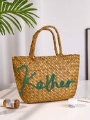 Personalized Handmade Boho Bucket Bag – Custom Name Beach & Travel Gift