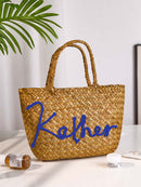 Personalized Handmade Boho Bucket Bag – Custom Name Beach & Travel Gift