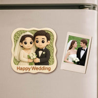 Custom 3D Printed Fridge Magnet from Photo – Personalized Cartoon Character Magnet