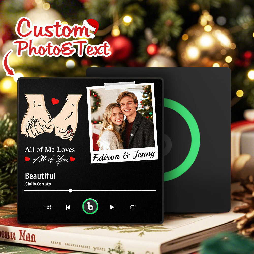 Fridgebeats Çerçeveli 4.0 Kişiye Özel Fotoğraf Magneti: Tüm Aşkınla Benimsin!