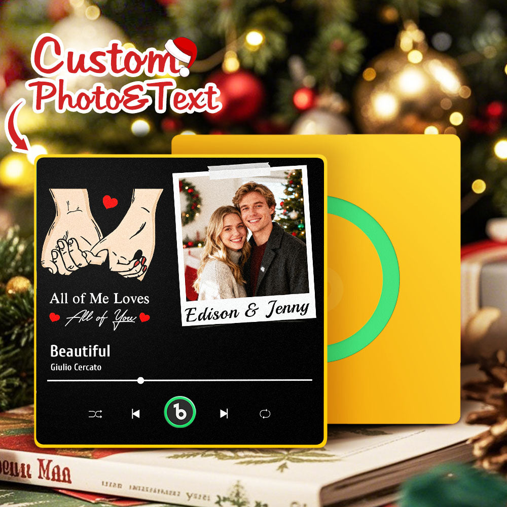 Fridgebeats Çerçeveli 4.0 Kişiye Özel Fotoğraf Magneti: Tüm Aşkınla Benimsin!