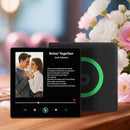 FridgeBeats Çerçeveli Müzikli Magnet – Kişiye Özel Şarkı ve Sözlerle Buzdolabı Hediye Magneti