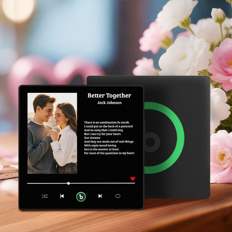 FridgeBeats Çerçeveli Müzikli Magnet – Kişiye Özel Şarkı ve Sözlerle Buzdolabı Hediye Magneti