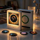 Custom Mini Vinyl Record Player with 9 Magnetic Discs, Personalized Music Gift for Couples, Anniversary & Special Memories
