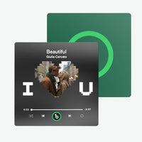 FridgeBeats Seni Seviyorum Kalpli Tasarım - Kişiye Özel Müzikli Magnet