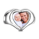 Kişiye Özel Parmak Kalp Fotoğraf Charm – 925 Ayar Gümüş | Anlamlı Hediye