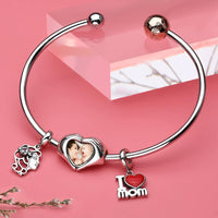 Kişiye Özel Parmak Kalp Fotoğraf Charm – 925 Ayar Gümüş | Anlamlı Hediye