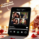 Personalized Music Plaque with 4 Photos