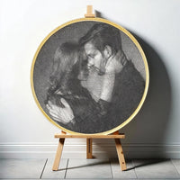 Kişiye Özel Fotoğraf İplik Sanatı Seti – DIY Portre Duvar Sanatı | Eşsiz El Yapımı Hediye