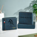 Personalized Photo & Text Men's Wallet – Elegant, Meaningful Gift