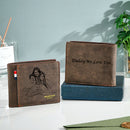 Personalized Photo & Text Men's Wallet – Elegant, Meaningful Gift