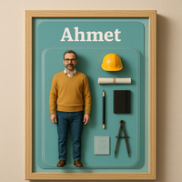 Custom Action Figure Decorative Wall Art – Mini Collector's Box Design