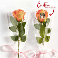 Custom Photo &amp; Text Rose (Multiple Colors Available) – Personalized Valentine's &amp; Mother's Day Gift